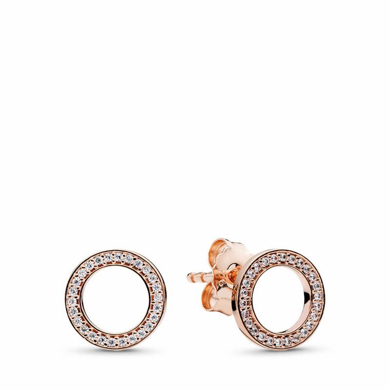 Pandora Australia Rose™ Forever Pandora Australia Stud Earrings | QMXTUI236